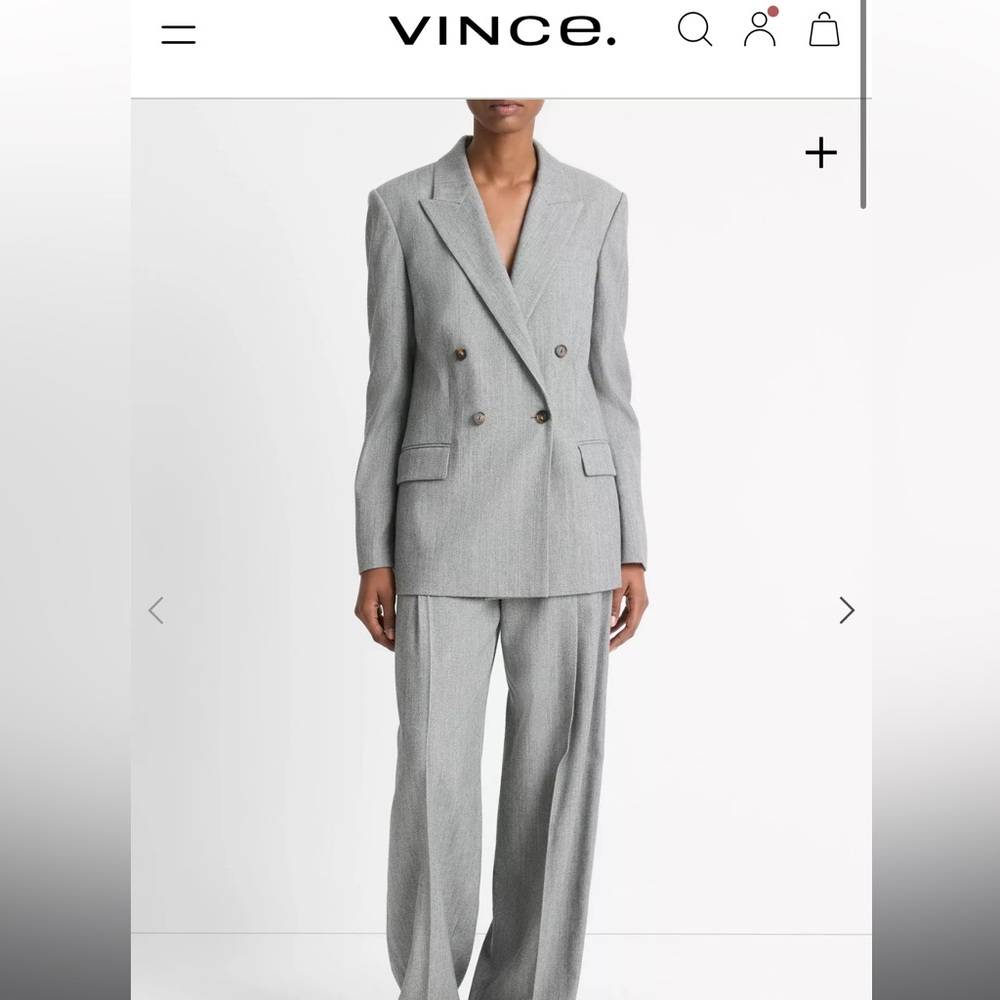 Italian Wool-Blend Twill Double-Breasted Blazer